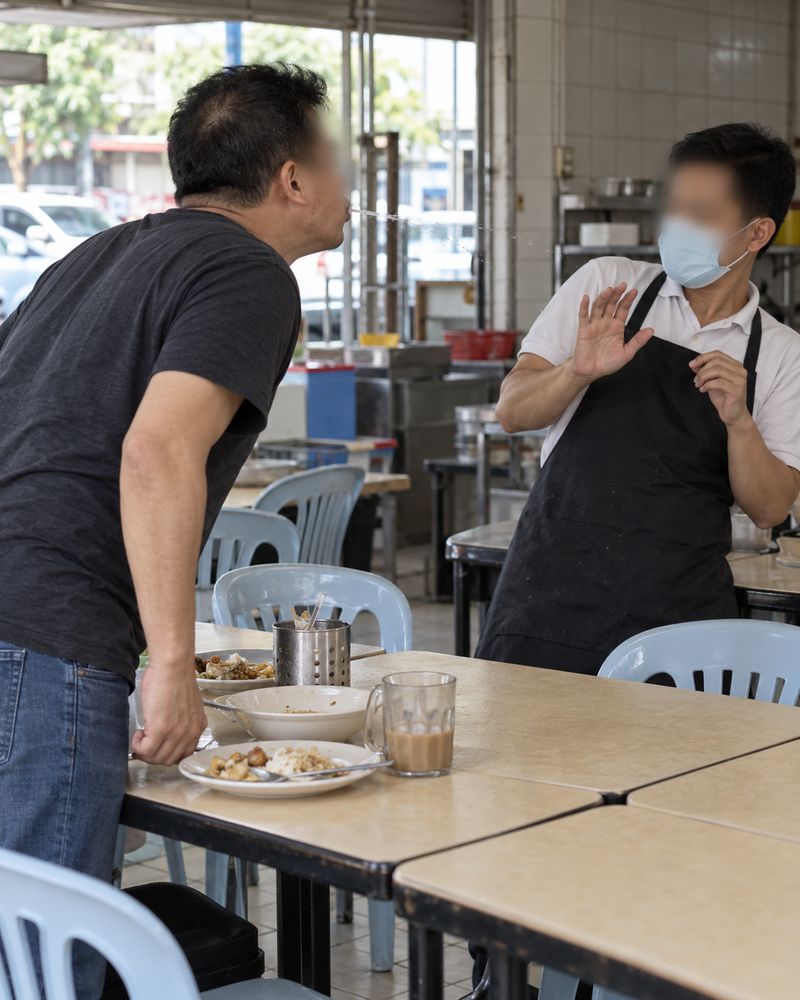 Pelayan restoran diludahi Bikin Elus Dada! Kisah Pegawai Resto Kena Semprot hingga Diludahi Pelanggan