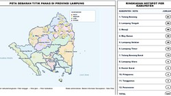 Titik Panas di Lampung Kembali Bertambah