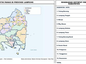 Titik Panas di Lampung Kembali Bertambah