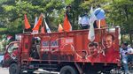 Buruh FSPMI Mulai Berdatangan di Titik Kumpul Jalan Ahmad Yani Surabaya