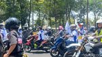Buruh FSPMI Mulai Berdatangan di Titik Kumpul Jalan Ahmad Yani Surabaya