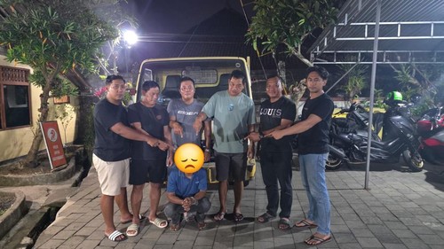 Pria berusia 32 tahun dibekuk polisi di Lombok lantaran mencuri truk engkel di Banjar Bukian Kawan, Desa Bukian, Kecamatan Payangan, Gianyar, Bali. (Foto: Dok Istimewa)