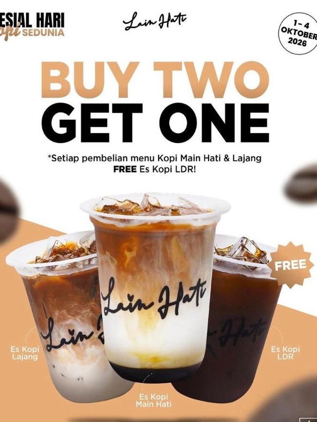 Serbu Yuk! 10 Promo Kopi Cuan dalam Rangka Hari Kopi Sedunia