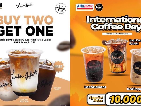 Serbu Yuk! 10 Promo Kopi Cuan dalam Rangka Hari Kopi Sedunia