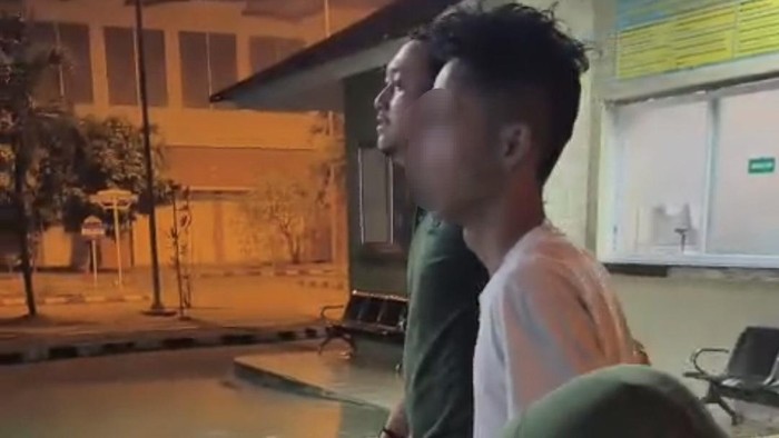 Terduga pelaku pembakaran di Palembang diamankan polisi.