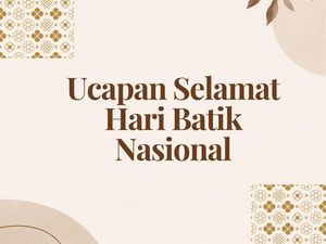 50 Ucapan Hari Batik Nasional 2026 untuk Caption Foto di Medsos