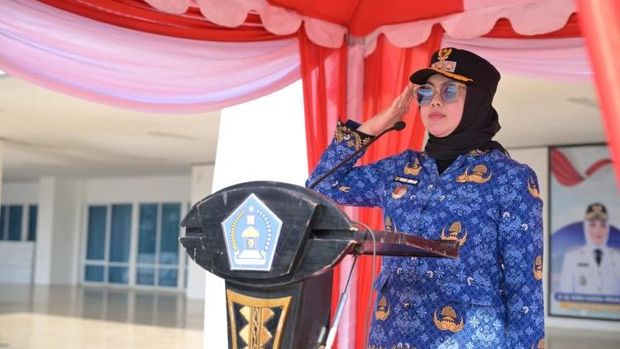Wali Kota Kendari Siska Karina Imran. Wali Kota Kendari Siska Karina Imran.