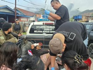 Brutal 4 OTK Serang Aipda Agus Pakai Samurai di Dogiyai