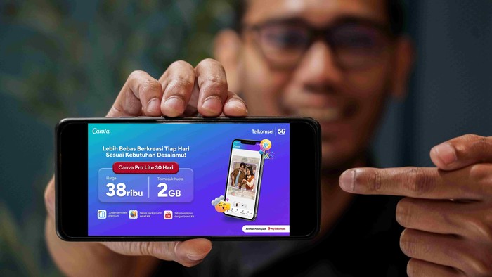 Bikin Desain Premium Lebih Mudah, Telkomsel Hadirkan Paket Canva Pro Lite