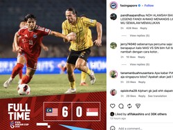 IG Singapura Diserbu Netizen, Kalah 0-6 dari Malaysia Dinilai Janggal