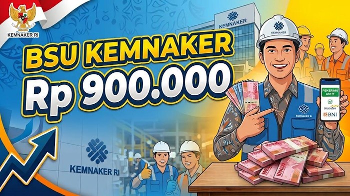Ilustrasi BSU Kemnaker Rp 900.000.