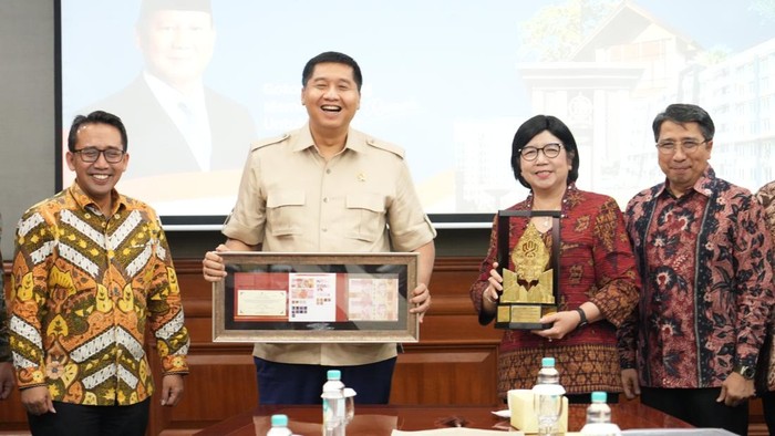 Kementerian PKP Marurar Sirait dan Gubernur BI Destry Damayanti