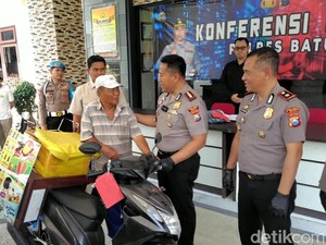 Bahagianya Penjual Es Krim di Batu Usai Motor Dibawa Penipu Ditemukan Polisi