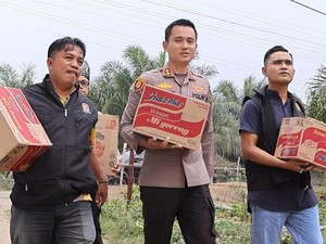 Polres Kuansing dan Dubalang Salurkan Bantuan ke Panti Asuhan