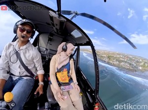 Sempat Dapat Pengalaman Buruk, Ria Ricis Naik Helikopter Tempat Lain di Bali