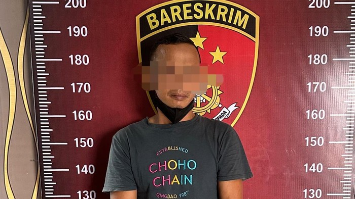 Tampang pelaku yang setubuhi anak kandungnya sendiri di Muratara hingga melahirkan