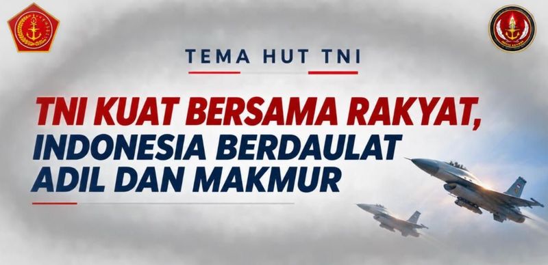 Tema HUT ke-81 TNI 2026