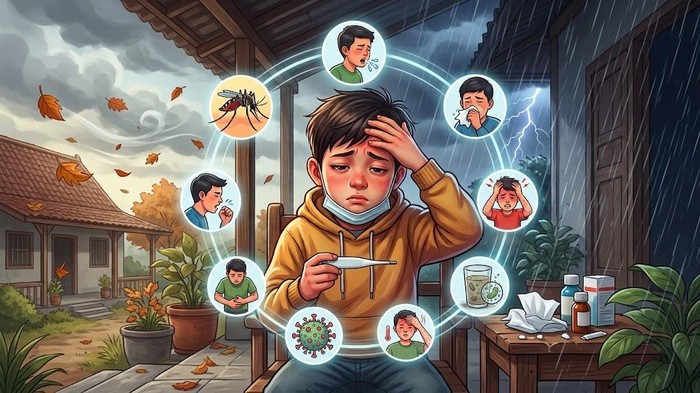Ilustrasi penyakit pancaroba.