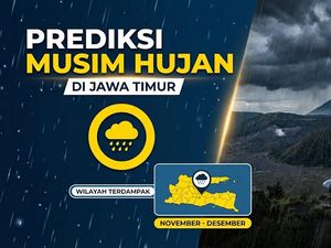 Wilayah Jawa Timur yang Diprediksi Mulai Hujan November 2026