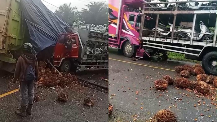 Kecelakaan beruntun terjadi di Jalan Jambi-Riau