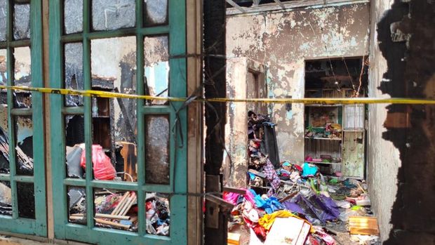 Kondisi terkini rumah yang terbakar tewaskan balita di Cakung, Jakarta Timur Kondisi terkini rumah yang terbakar tewaskan balita di Cakung, Jakarta Timur