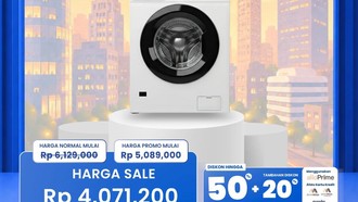 Ada Diskon Hingga Rp 2 Jutaan kalau Beli Mesin Cuci di Transmart Full Day Sale