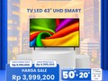 LED TV 43 dan Inch di Transmart Full Day Sale Diskon sampai 70%
