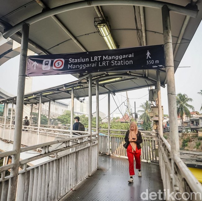 Begini Penunjuk Arah Sementara Menuju LRT Manggarai di Kawasan Stasiun