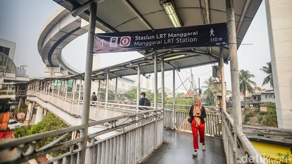 Begini Penunjuk Arah Sementara Menuju LRT Manggarai di Kawasan Stasiun