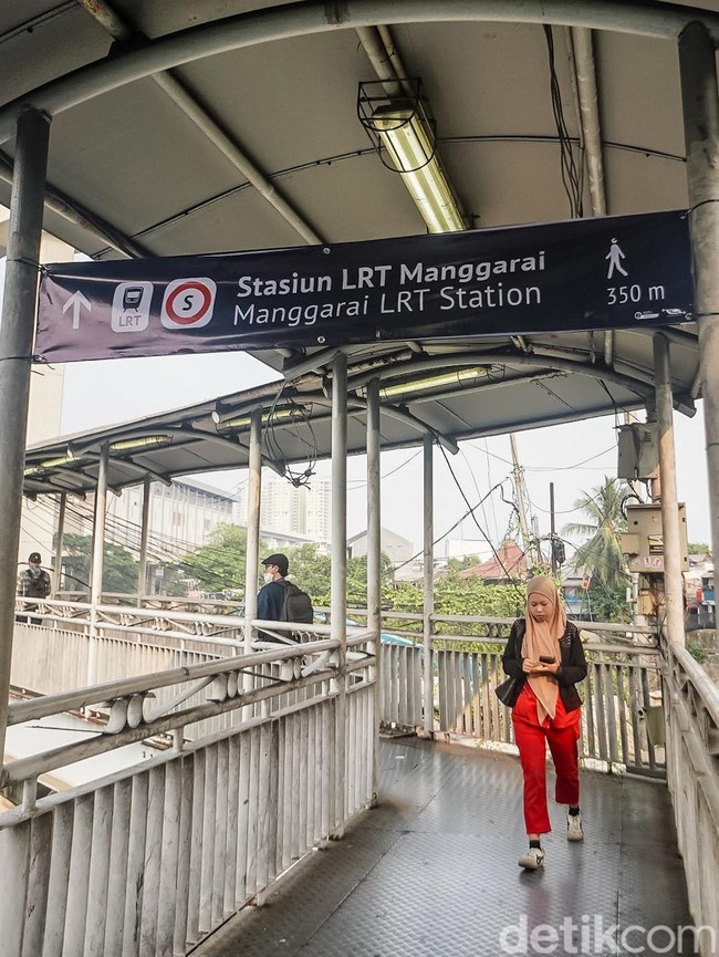 Begini Penunjuk Arah Sementara Menuju LRT Manggarai di Kawasan Stasiun