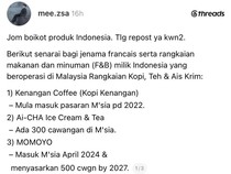 Viral! Netizen Malaysia Serukan Boikot Produk Kuliner Indonesia di Negeri Jiran