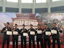 Brimob Polda Metro Sabet 7 Medali Kejuaraan Pencak Silat di Bogor
