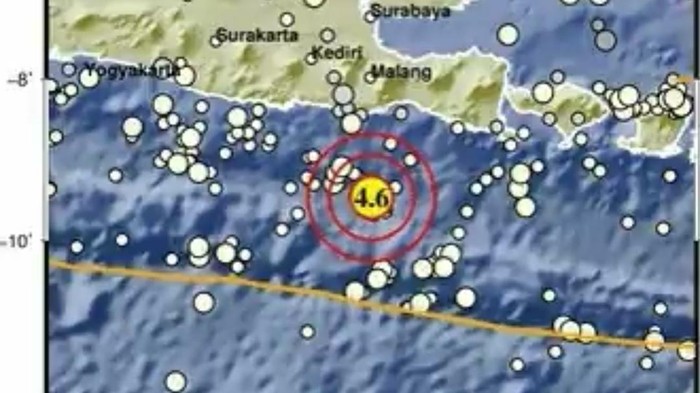 Gempa laut selatan Malang