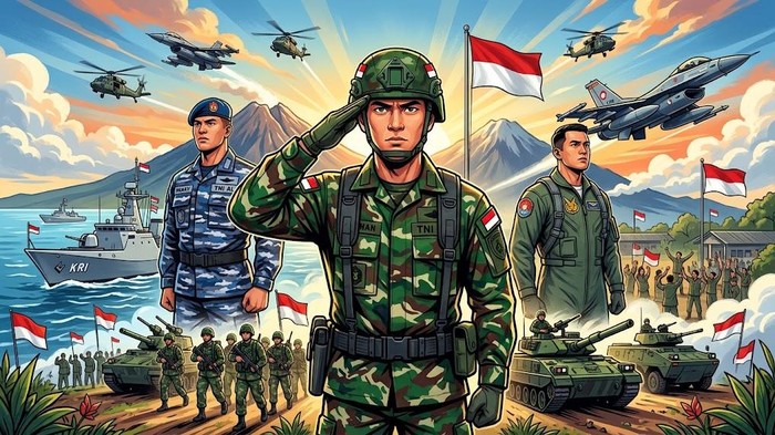 Ilustrasi Tentara Nasional Indonesia.