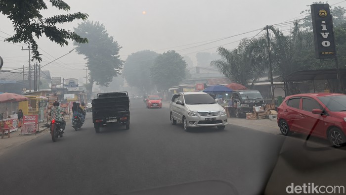 Kabut asap selimuti di Kota Jambi