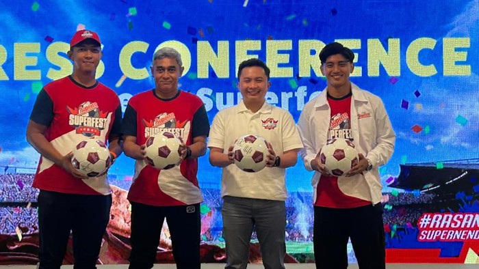 Supercamp Superfest 2026 di Kota Makassar turut dihadiri pemain PSM Makassar, Mufli Hidayat.