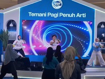 Serunya Ibu-ibu Jogja Pound Fit di #TanggalMerahUntukIbu dari Frisian Flag