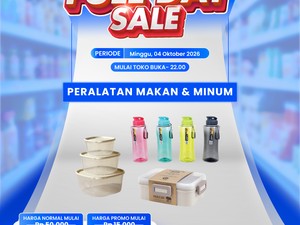 Alat Makan & Minum Banting Harga di Transmart Full Day Sale