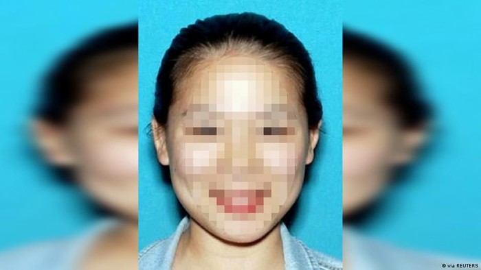 Wanying Z, yang ditangkap oleh FBI, juga dikenal dengan nama Heather (via REUTERS)