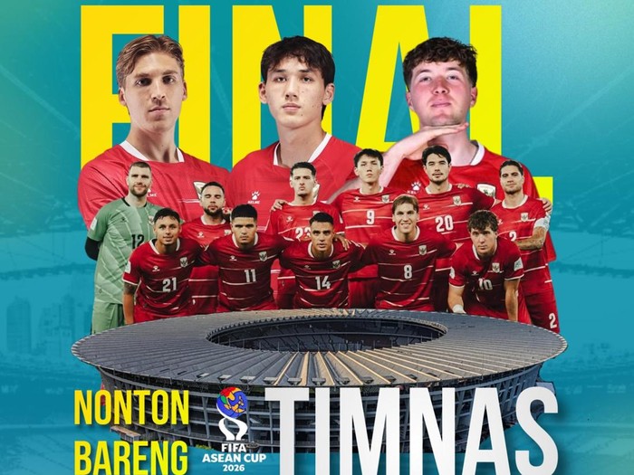 Flyer nonton bareng final FIFA Asean Cup di rumah Wakil Bupati Bantul, Senin (5/10/2026).