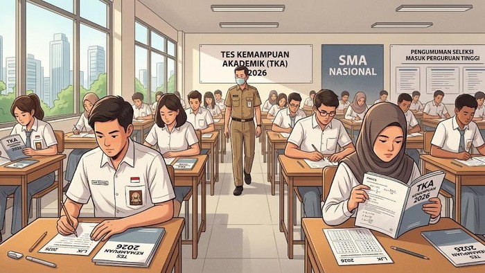 Ilustrasi Tes Kemampuan Akademik SMA 2026.