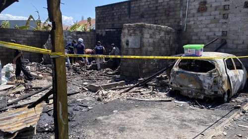 Kondisi rumah kontrakan dan usaha potong ayam di Jalan Cempaka Putih, Gang Kelapa, Denpasar Timur, Senin (5/10/2026). (Izzul Wafa/detikBali)