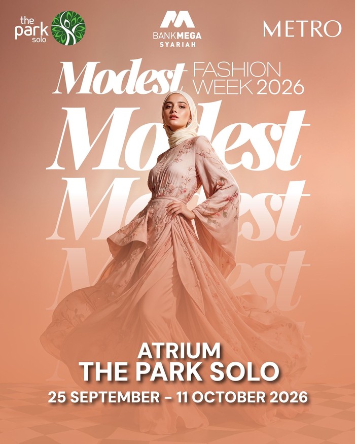 METRO Modest Fashion Week (MMFW) 2026 yang resmi dibuka di Atrium The Park Solo, Nikmati pameran modest fashion promo hemat 50%+15% pakai Syariah Card.