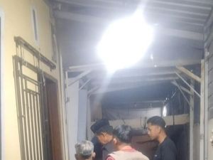 Jasad Suami Bunuh Istri di Gowa Terbakar Hebat Saat Warga Tiba