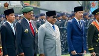 Momen Prabowo Foto Bareng SBY dan Jokowi Saat HUT Ke-81 TNI
