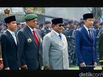 Momen Prabowo Foto Bareng SBY dan Jokowi Saat HUT Ke-81 TNI
