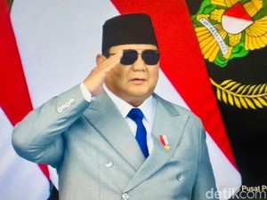 Prabowo Pimpin Upacara HUT ke-81 TNI di Cilangkap
