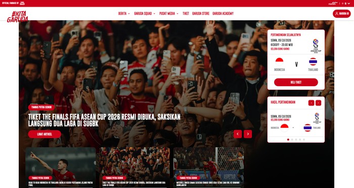 Screenshot website Kita Garuda