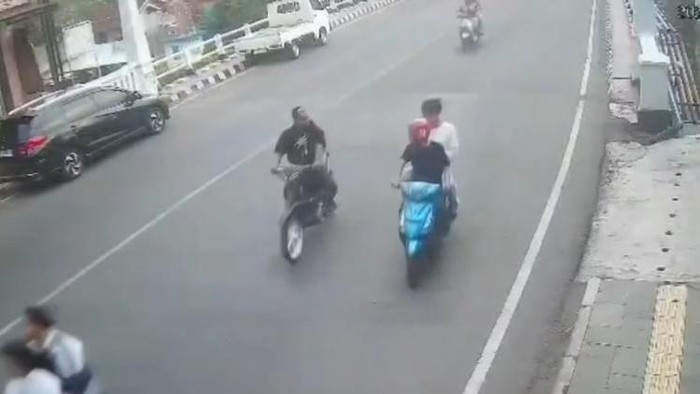 Tangkapan layar video dugaan pembegalan di Garut