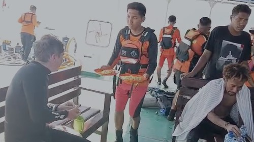 Tiga penyelam ditemukan selamat di perairan Sikka, Senin (5/9/2026). (Istimewa)